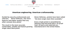 Tablet Screenshot of honordefense.com
